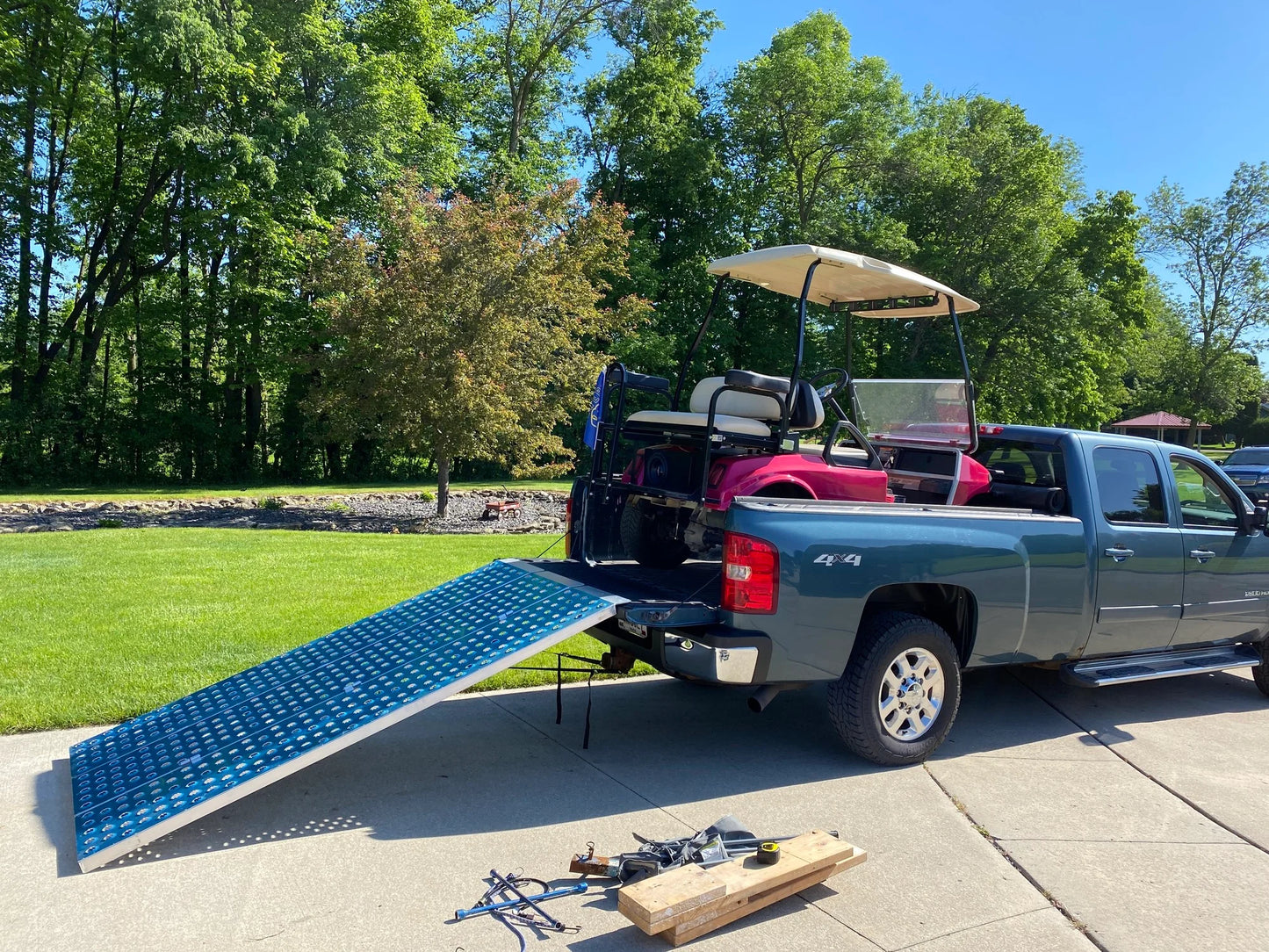 Black Widow Folding ATV Ramp | Model TFP-9354 | Size 7' 9" L x 53.5" W | Capacity 1,500 lb. | Horsepower Up to 60 HP | For ATV, UTV & Motorcycle Loading