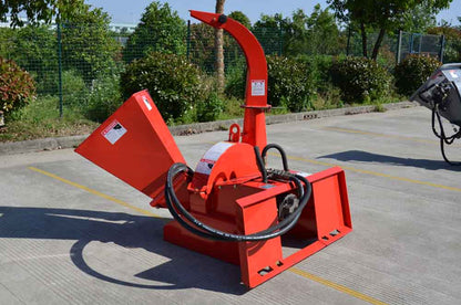 Farmer Helper FH-BXH42 Hydraulic Powered Wood Chipper | 4" Chipping Capacity for Skid Steer