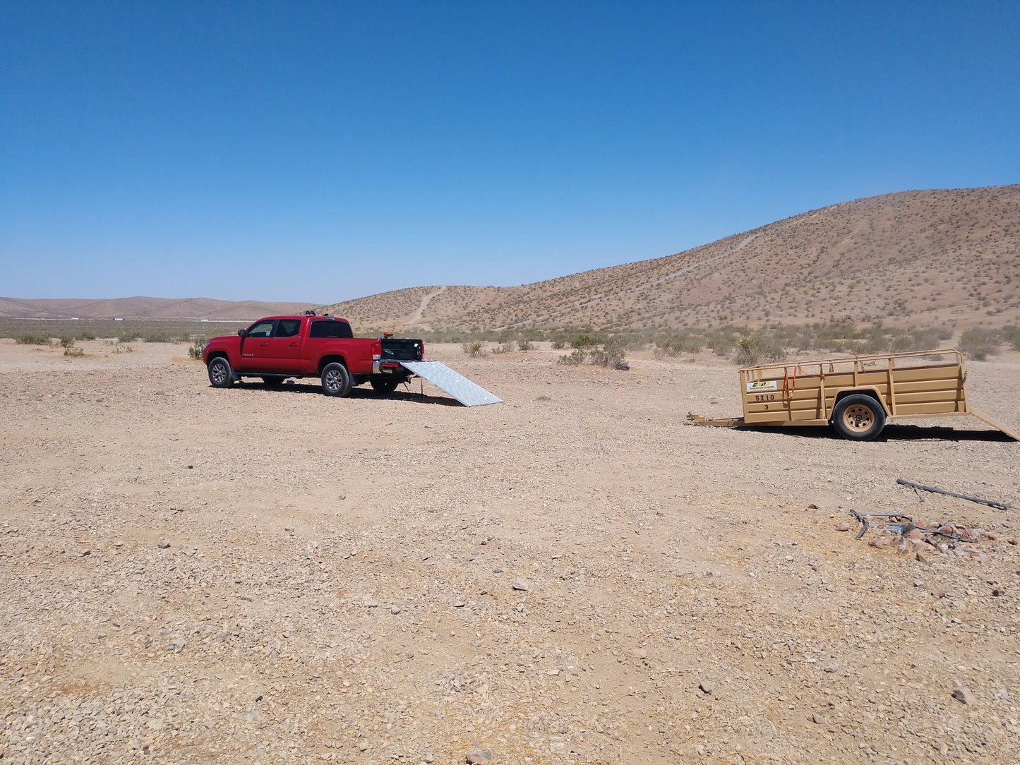 Black Widow Folding ATV Ramp | Model TFS-9454 | 54" Extra-Wide | Capacity 1,500 lb | Horsepower 15 To 20 HP | For ATVs & UTVs Loading