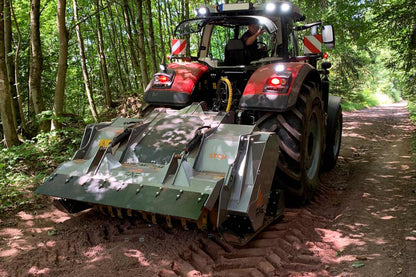 FAE | STCH Stone Crusher | Models 200 To 250 | Widths 82" To 100" | Fixed-Tooth Rotor | Crushed Rock Depth 10" | Horsepower 280 To 400 HP | For Tractors