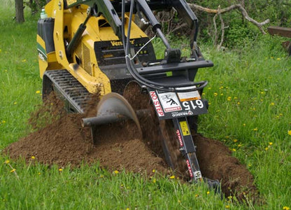 Paladin Trencher Cup Style Tooth | 36" x 6" Trench | 6-16 GPM | For Mini Skid Steer