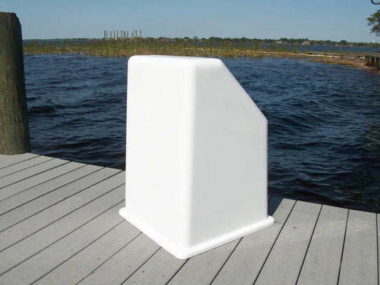 RIO MARINE CUSTOMS | Fiberglass Boat Console | Model CMCC04 | 23" W x 30" H x 22" D | Nida-Core Reinforced | For 15' to 18' Feet Boats