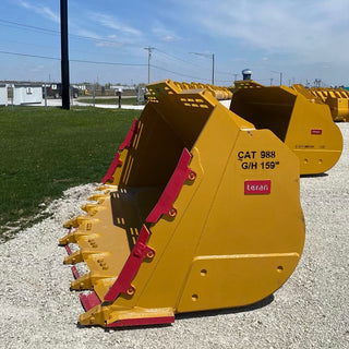Teran Loader Buckets | Models BKT-988G/H-SNRV & SNRVS | Bucket Widths 150" | Machine Size 50–55 Tons | For Excavators