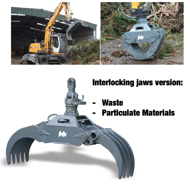 Mazio Forestry Tools Heavy Duty Log Grapple |  LGE-200 To LGE-700 Model | Operating Weight 3-26 Ton | For Excavators