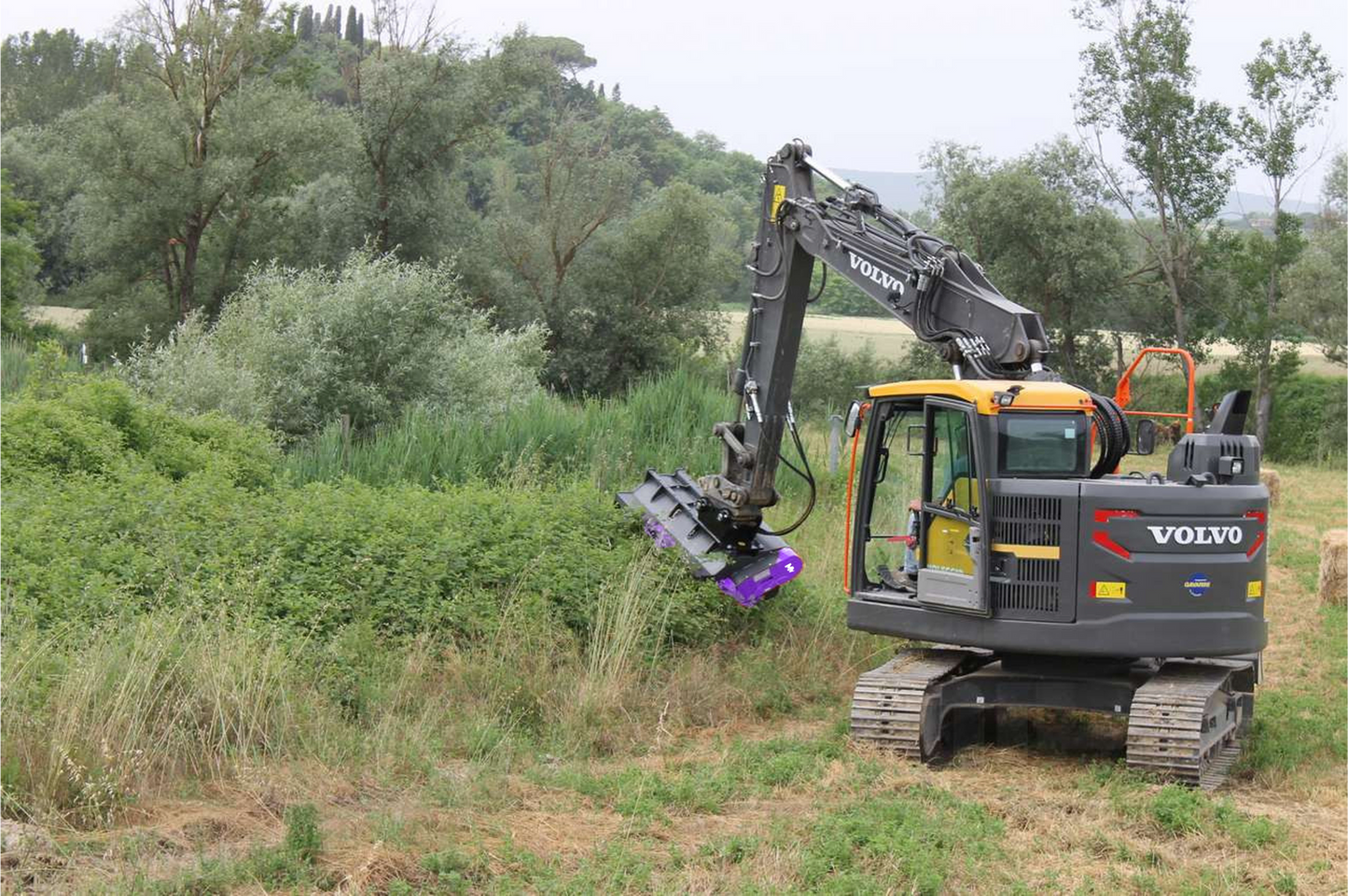 MAZIO FORESTRY TOOLS HEX MULCHER HEAD | T20 SERIES MZ100 & MZ130 MODEL | WORKING WIDTH 39" & 51" INCHES | FOR EXCAVATORS