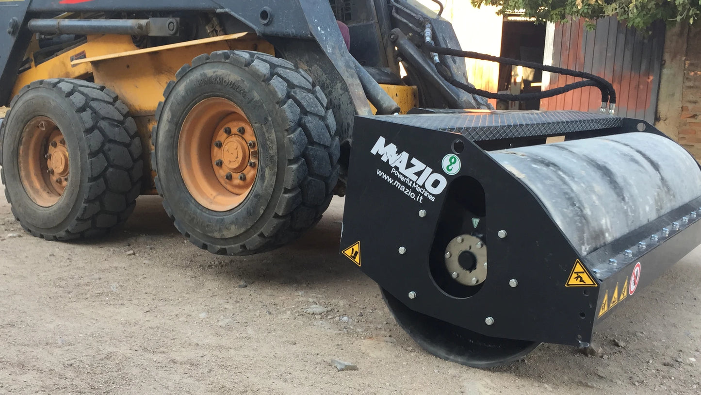 Mazio Vibratory Roller | Models VR-1250, VR-1550, VR-1850 & VR-2150 | Total Width 1488 To 2388 mm | For Skid Steer