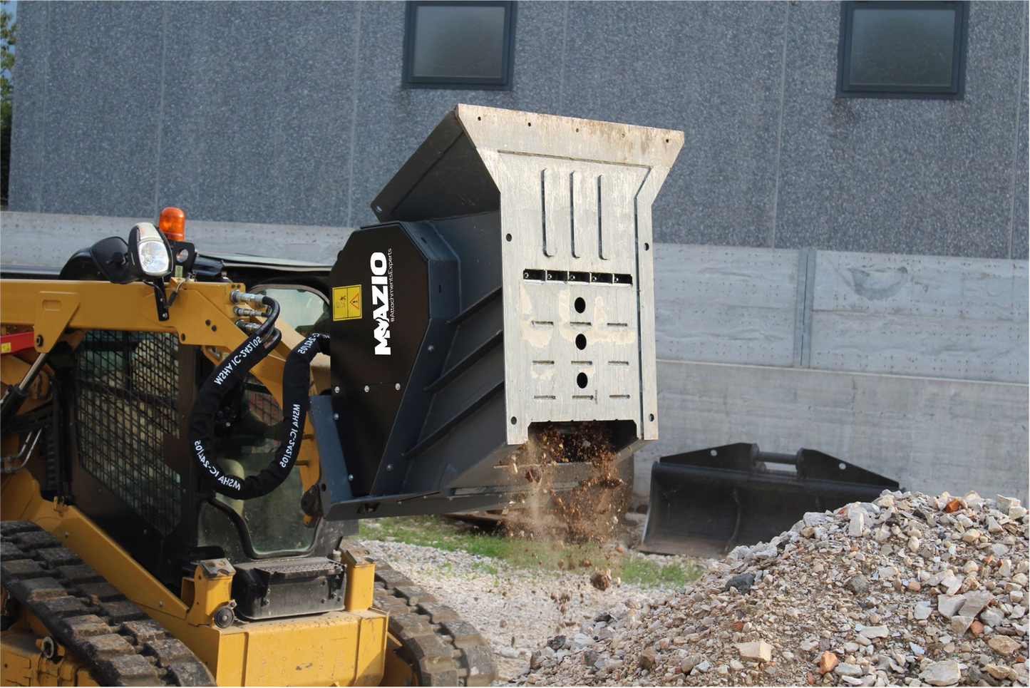 Mazio Skid Steer Loader Crusher Bucket | SSL Crusher-15 & SSL Crusher-20  | Output Size 15-80mm | For Skid Steer