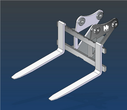 Mazio Heavy Duty Pallet Forks | Capacity SSL 1000 To 12000 Kg | High-Quality Steel | For Front Loader, Excavator, & Skid Steer