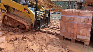 Mazio Heavy Duty Pallet Forks | Capacity SSL 1000 To 12000 Kg | Machine Size 1-16 Tons | Hydraulic Flow Range 15-40 GPM | For Front Loaders, Excavators & Skid Steers