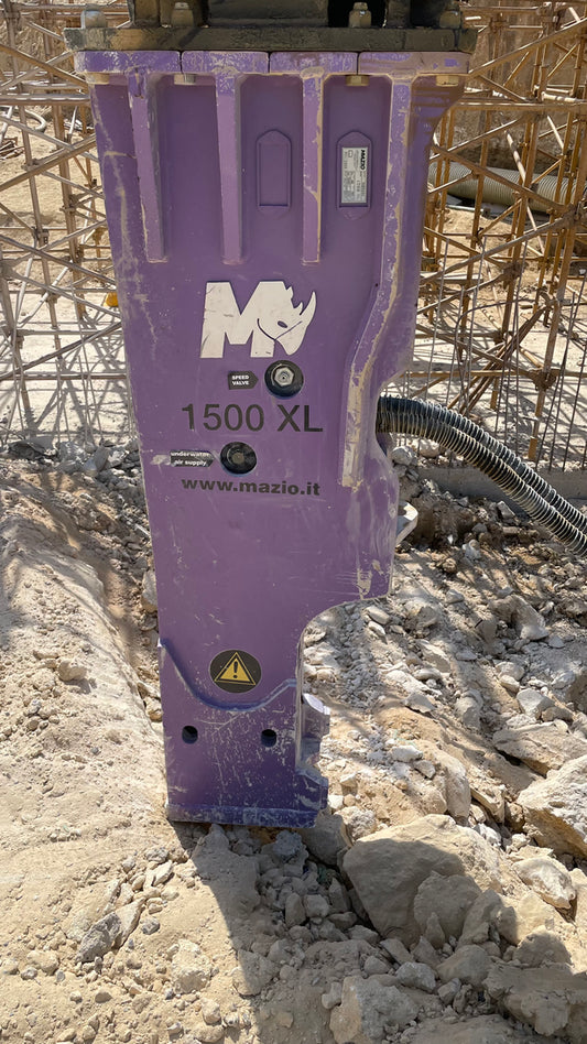 Mazio XL Series Hydraulic Breakers | XL-910 to XL-2500 Models | Operating Weight 14-36 Ton | For Skid Steers, Excavators & Backhoes