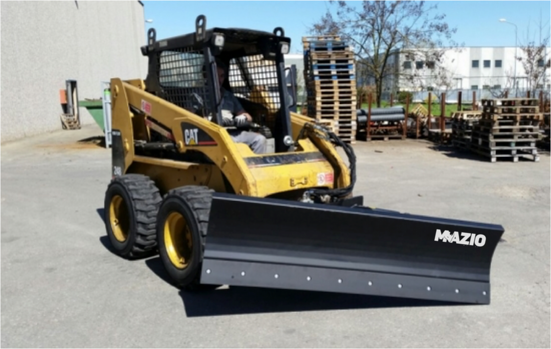 Mazio Dozer Blade Tilt | Width 1500 to 2700 mm | Working Width 1299 to 2330 mm | Hydraulic Angling ± 30° | For Skid Steer Loaders