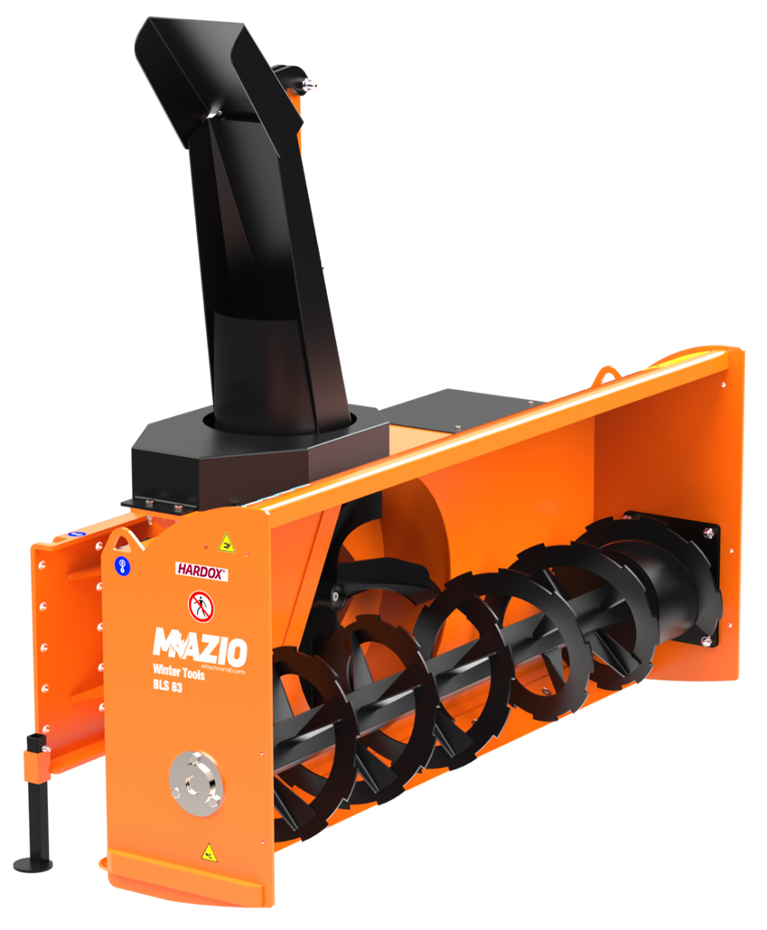 Mazio BLS Series Snow Blower | Models BLS-63, BLS-72 & BLS-82 | Working Width 61", 68" & 80" inches | For Skid Steer & Compact Track Loader