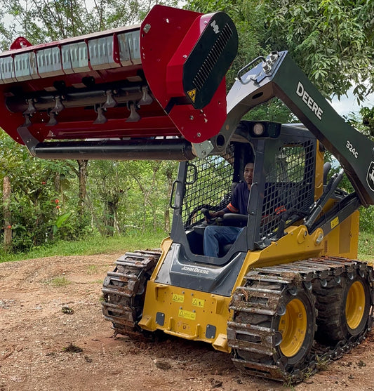 Mazio Forestry Tools SKID Shredder | Model MS 50 to MS 90 & HS 35 to HS 47 | Pressure 172 to 180 Bar | Rotor Hammers (#) 12 to 66 | For Skid Steer Loaders