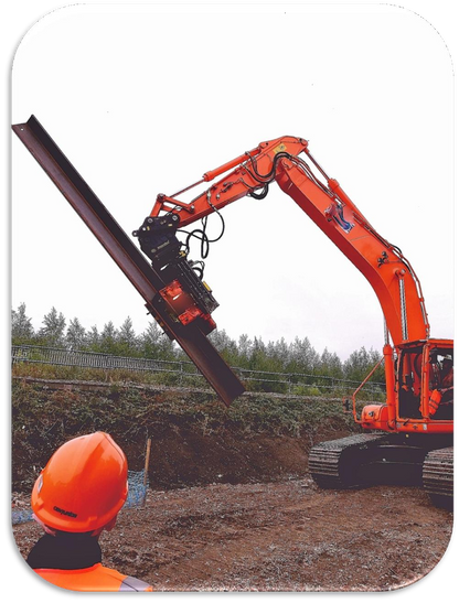 MAZIO VIBRO HAMMER PILE DRIVER DH SERIES | DH-30 TO DH-80 MODELS | CARRIER OPERATING WEIGHT 14-45 TON | FOR EXCAVATORS