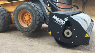 Mazio Vibratory Roller | VR Series | Working Width 49.2"-84.6" | Oil Flow Range 10-18 GPM | For Skid Steer
