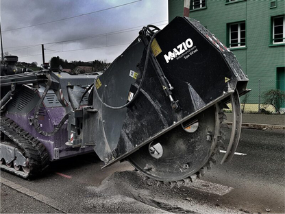 Mazio SSL Skid Steer Saw Wheel | Wheel Saw 12 & Wheel Saw 15 | Weight 1100-1350 Kg | For Skid Steer Loaders