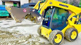 Mazio Multifunctional 4 in 1 Bucket | Width 55"-91" | Hydraulic Flow Range 15–25 GPM | For Skid Steer Loaders