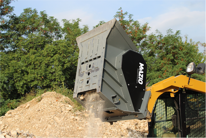 Mazio Skid Steer Loader Crusher Bucket | SSL Crusher-15 & SSL Crusher-20  | Output Size 15-80mm | For Skid Steer