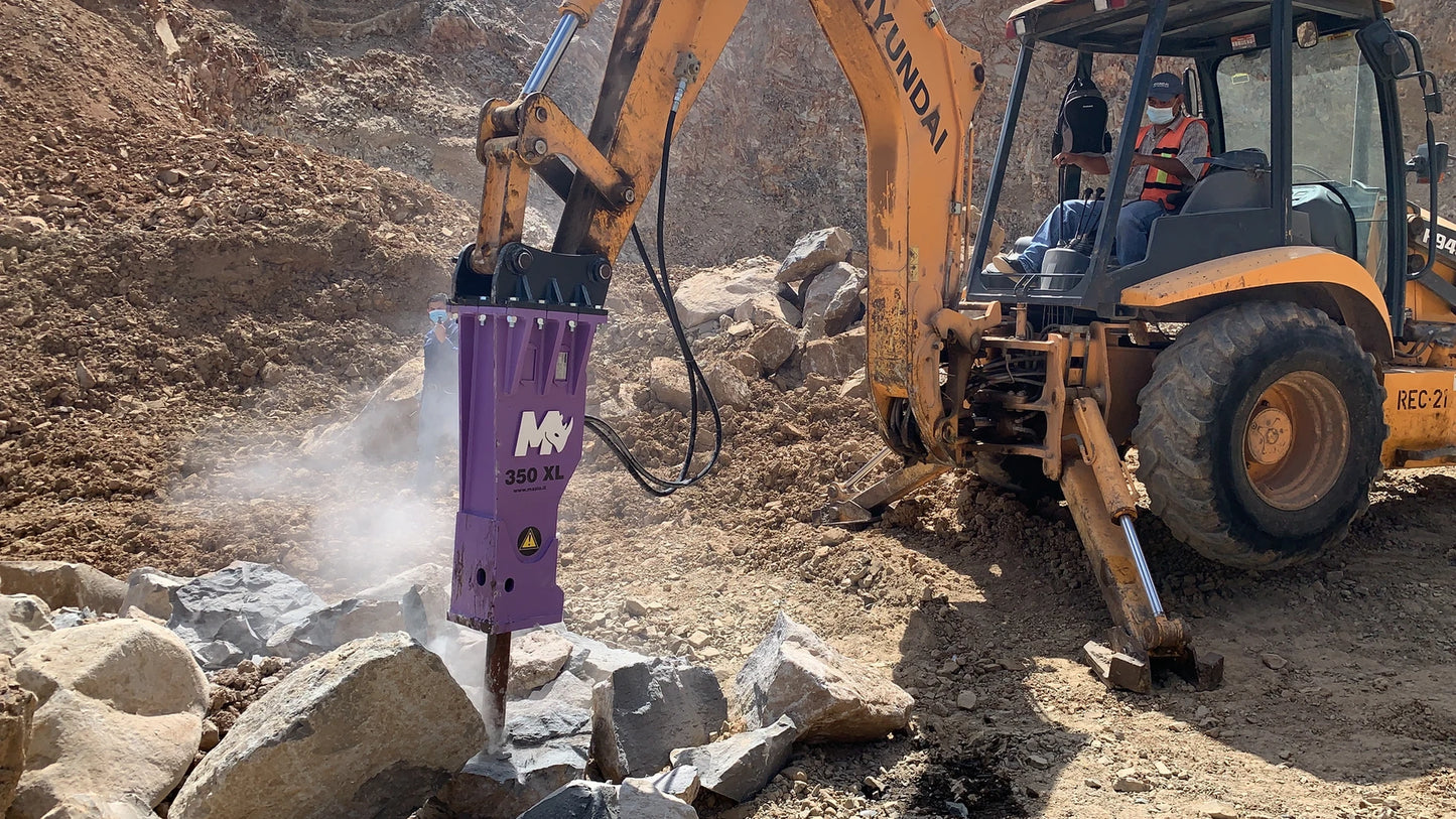 Mazio Hydraulic Breaker Hammer | Carrier Weight 1 to 14-ton | Weight 130 to 580 Kg | For Front Loader, Excavator, & Skid Steers