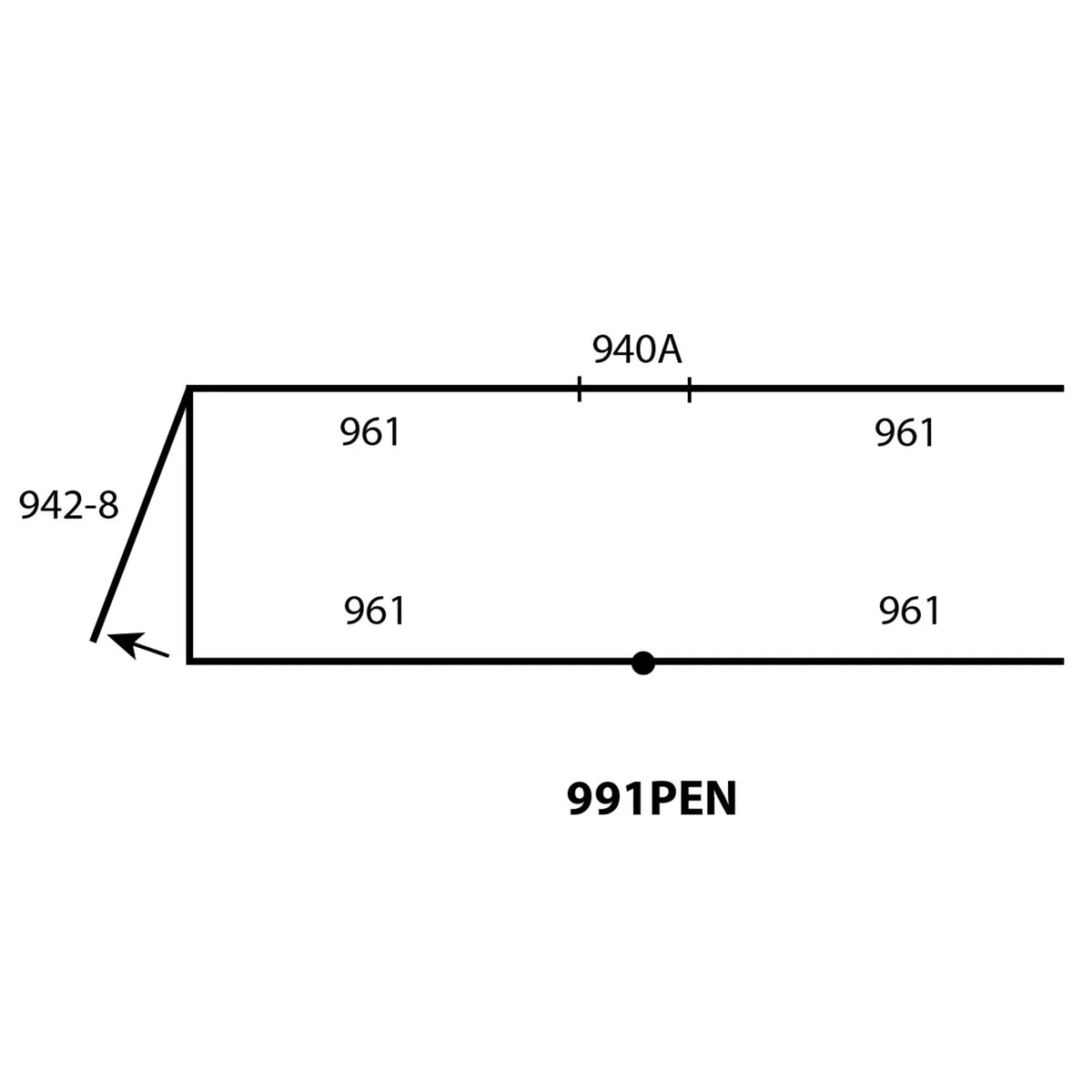 Sydell Holding Pen | #0991PEN | 8' Panels | Complete Working System Add-On | For Sheep & Goat Corral