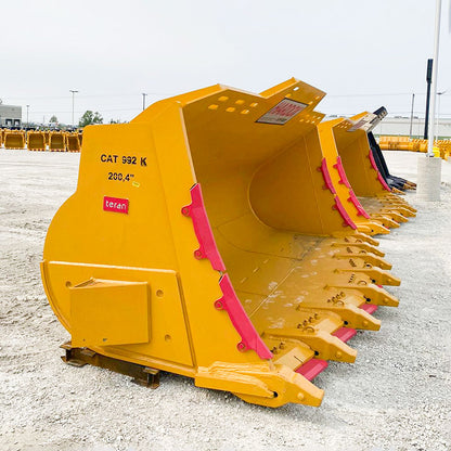 Teran Loader Buckets | Models BKT-992K-SNRV, BKT-988K-SNRV & BKT-988K-SNRVS | Bucket Widths for CAT 992K and CAT 988K | For Excavators