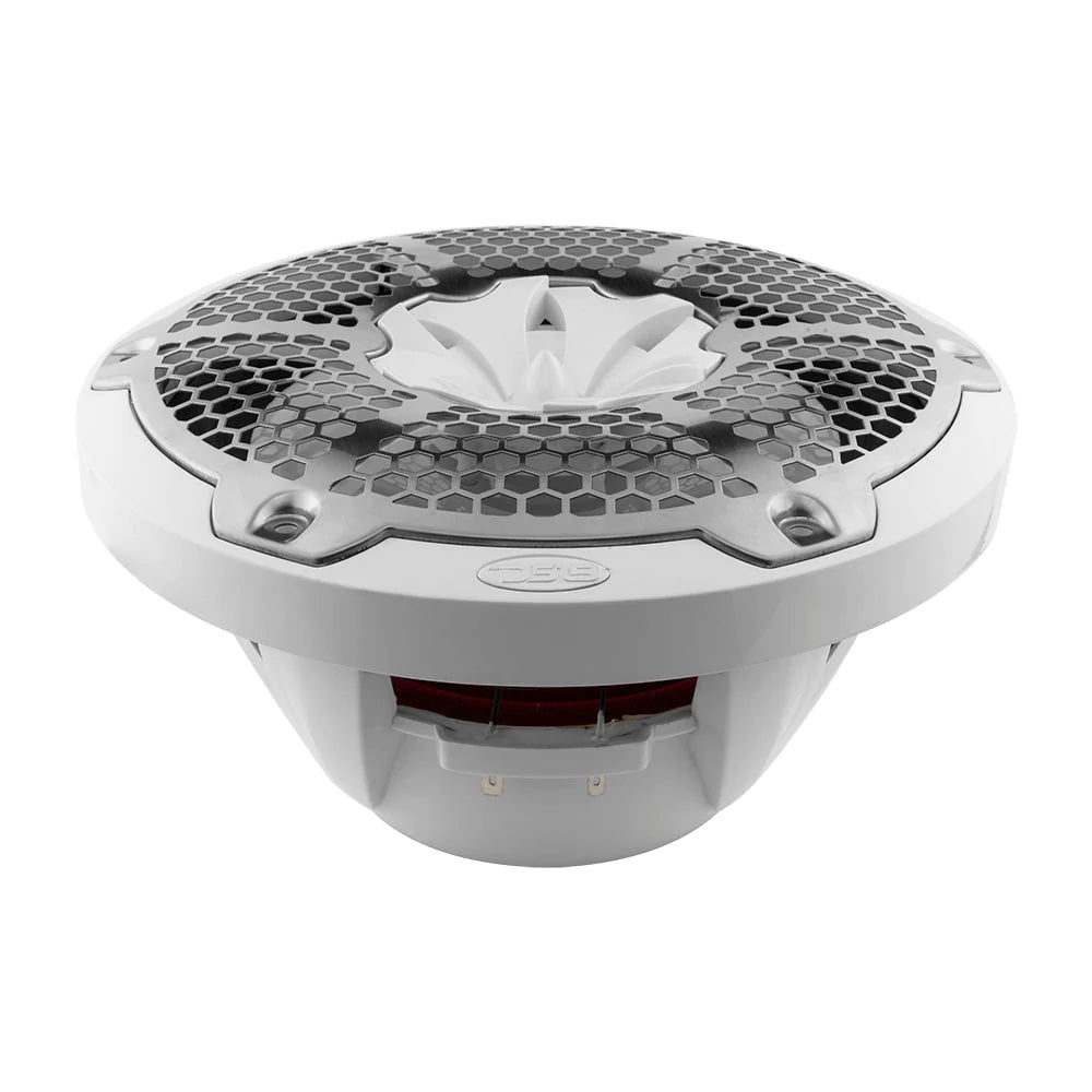 DS18 HYDRO 10" 2-Way Speakers w/Bullet Tweeter  Integrated RGB LED Lights - White [NXL-10M/WH]