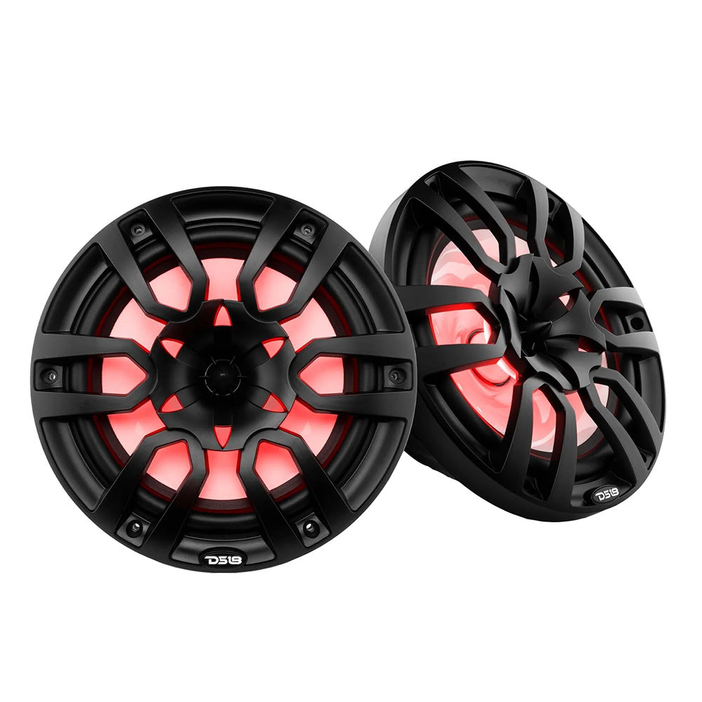 DS18 HYDRO 10 2Way Marine Speakers wBullet Tweeters Integrated RGB