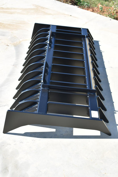 Loflin Fabrication Root Rake | Width 60"-96" | Hydraulic Flow Range 15–25 GPM | For Skid Steers