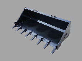 EIP Manufacturing Low Profile Tooth Bucket | Models MBLS66T To MBLS96T | Widths 66" To 96" | 8 To 30+ GPM | For Skid Steer & Loader