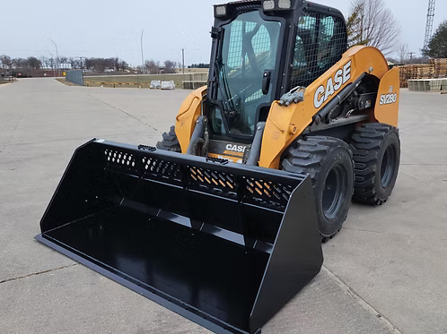 EIP Manufacturing XL High Capacity Open Back Bucket | Models SBS66 To SBS102 | Widths 66" To 102" | 8 To 30+ GPM | For Skid Steer