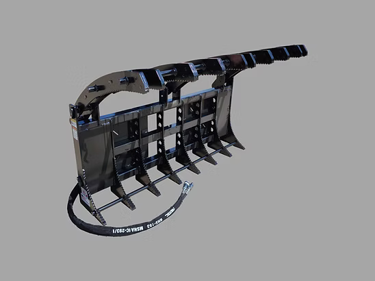 EIP Manufacturing Root Rake Grapple | Models RRG60 & RRG77 | Widths 60" & 77" | 8 To 30+ GPM | For Skid Steers & Loaders