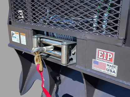EIP Manufacturing Forestry Winch | Model FW15 | Width 47" | Capacity 15,000 lb | 8 To 30+ GPM | For Skid Steers & Loaders