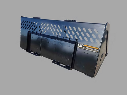 EIP Manufacturing XL High Capacity Open Back Bucket | Models SBS66 To SBS102 | Widths 66" To 102" | 8 To 30+ GPM | For Skid Steer
