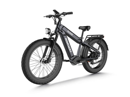 Himiway D5 Plus (Rhino) | 1000W Mid-Drive Motor | 80-110 Miles Per Charge | Dual Battery Off-Road Electric Bike