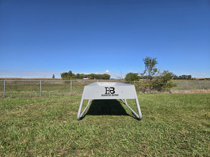 Global Equipment Ranch Boss 10' Bunk Feeder | Models 4‑Leg & Skid | Length 10' | For Livestock Feeding