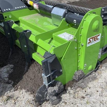 STEC 158" Stone Burier | Model MZ18CXL40 with Mesh Roller | for Tractor