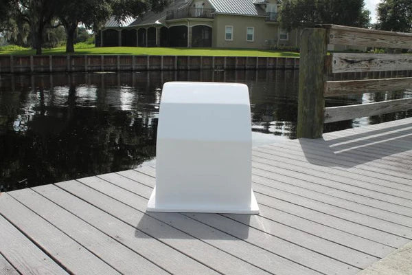 RIO MARINE CUSTOMS | Fiberglass Boat Console | Model CMCC00 | 23" W x 25" H x 25" D | Nida-Core Reinforced | For Small Skiffs