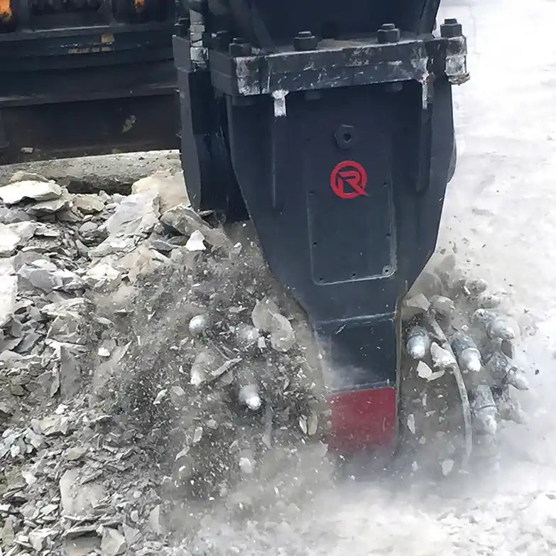 RockZone Rock and Concrete Grinder Attachment | Models G50, G60 & G125 | Width 41" To 59" | 40 To 150 Ton | For Excavators