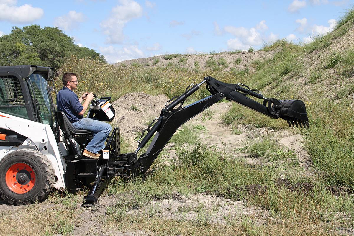 Erskine Backhoe | BH-780 & BH-1080 Model | With Bucket 9" to 18" | For Skid Steer