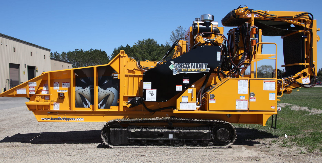 2025 Bandit Beast Horizontal Grinder | Model 1680XP - Track & Towable | Width 99" & 102" inches | Diesel Engine Horsepower Up-To 321 HP