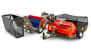 MK Martin | Lawn Sweeper | Model MKLS1846 | 46" Sweeping Width | 6.5 HP Vanguard Engine | For ATV/Side By Side Attachments