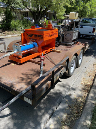 Venture 3/8 Special Skid Steer Mounted Grout Pump (SSU) With Cavity Pump | Hopper Fill Height 30" | For Skid Steer