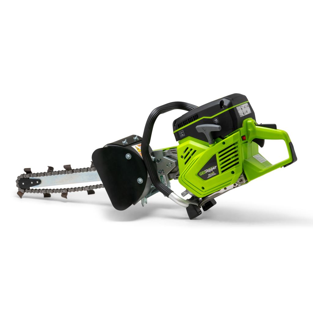 Mini Trencher GeoRipper®20 Portable Handheld Trencher | Model GR520 | 20" Depth | 4.7 HP | 2" Trenching Width