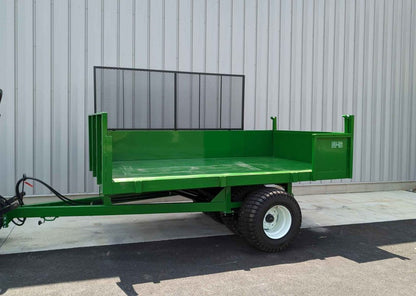 TurfTime Dump Trailer Heavy Duty | Model DT-16 | GVW 16,000lb | 132"L x 78"W Bed Size | For Tractor