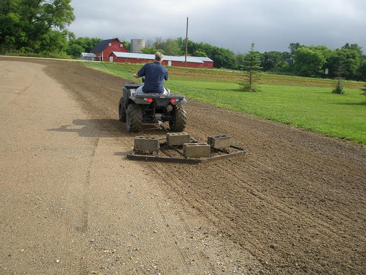 Field Tuff 7' Driveway Draggin – Adjustable Drag Harrow | For ATV/UTV/Utility Tractor