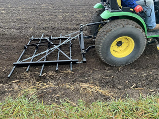 Field Tuff 3PT 6' Spike Drag Harrow – 72" Working Width, Category 1 Compatible | Horsepower 25–45 HP | For Tractors