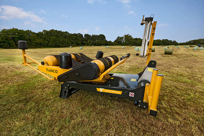 Tanco Round Bale Wrapper | Model D66-A100-EH Autowrap | Width 5' 8" | 25-60 GPM | 40-60 HP | For Skid Steer, Tractor & Loaders