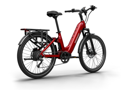 Himiway | Electric Bike | Model A7 Commuter | 27.5 x 2.4” Tires | 750W Hub Motor | 65 Mile Range | 400 lb Payload | Full Suspension Comfort | For Urban Comfort & All-Terrain Exploration
