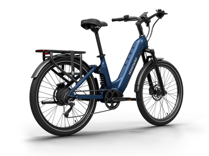 Himiway | Electric Bike | Model A7 Commuter | 27.5 x 2.4” Tires | 750W Hub Motor | 65 Mile Range | 400 lb Payload | Full Suspension Comfort | For Urban Comfort & All-Terrain Exploration