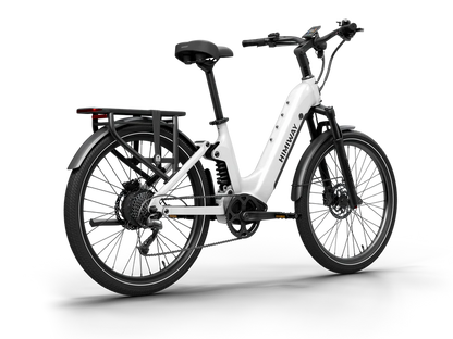Himiway | Electric Bike | Model A7 Commuter | 27.5 x 2.4” Tires | 750W Hub Motor | 65 Mile Range | 400 lb Payload | Full Suspension Comfort | For Urban Comfort & All-Terrain Exploration